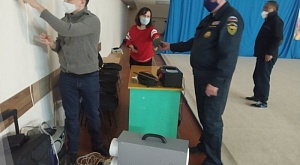 Калмыцкое региональное отделение провело дезинфекцию нескольких объектов в Калмыкии