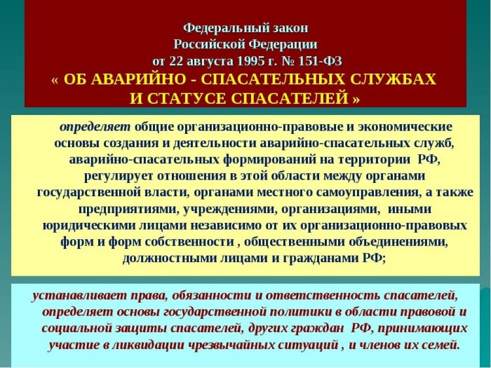 Ровно 26 лет назад, 22 августа 1995 года, в России был принят Федеральный Закон "Об аварийно-спасательных службах и статусе спасателей"