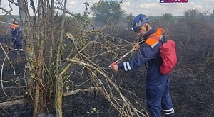 18 сентября в Ставропольский краевой общественный поисково-спасательный отряд поступила заявка - ландшафтный пожар