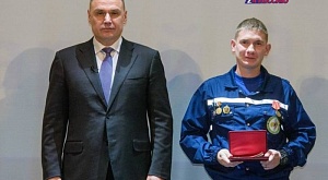 Спасатель Марийской аварийно-спасательной службы Рябов Н.К. награжден медалью «За спасение погибавших»