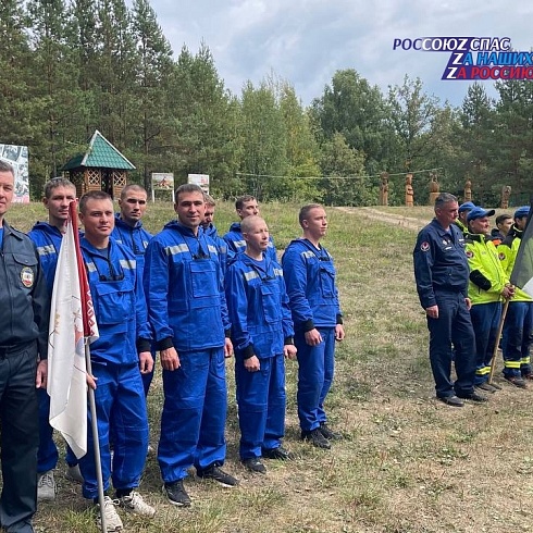 Команда Марийской аварийно-спасательной службы принимает участие в соревнованиях по многоборью спасателей