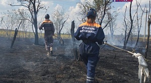 11 августа в Ставропольский краевой общественный поисково-спасательный отряд (СРО РОССОЮЗСПАСа) поступила заявка - Сингелеевское водохранилище - горит поле