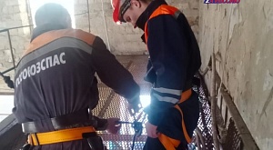 Добровольцы Ставропольского поисково-спасательного отряда провели тренировку в специальной трубе