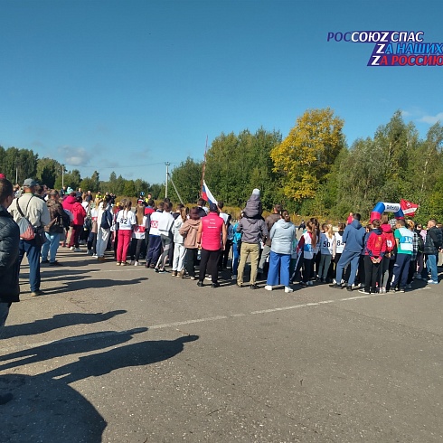 Владимирские спасатели обеспечивали безопасность при проведении Всероссийского Дня бега в Камешково