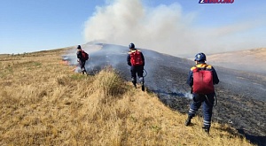 20 сентября в 10:17 в Ставропольский краевой общественный поисково-спасательный отряд поступила заявка - масштабный ландшафтный пожар