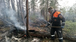 Добровольцы Якутского РО РОССОЮЗСПАСа принимают участие в ликвидации лесных пожаров