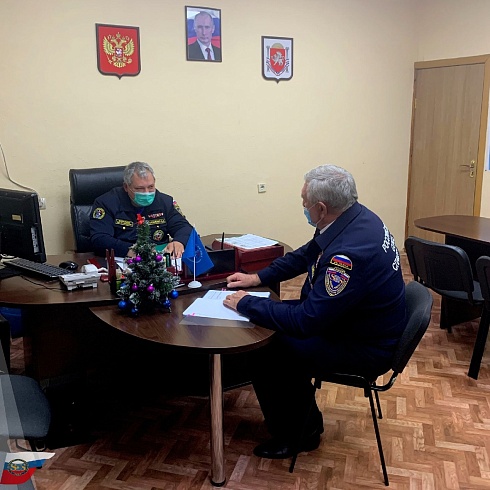 Представитель Президента Российского союза спасателей в ЮФО провёл встречу с Председателем Крымского регионального отделения