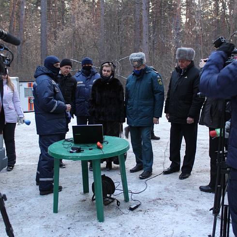 В Челябинске проведена показательная тренировка кинологического подразделения поисково-спасательной службы Челябинской области