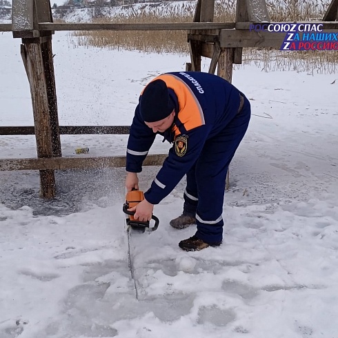 В городе Суздале проведен открытый урок по правилам безопасного поведения на воде в зимний период