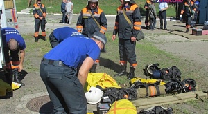 Спасатели АСФ города Барнаула 04 июля 2024 года провели тактико-специальные учения на договорном объекте