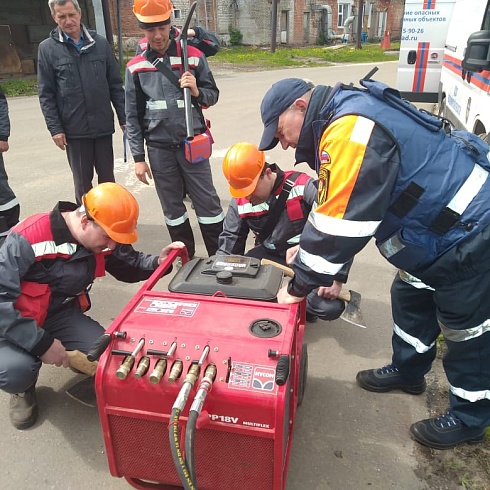 Владимирские спасатели провели тренировку с сотрудниками Муромского завода радиоизмерительных приборов